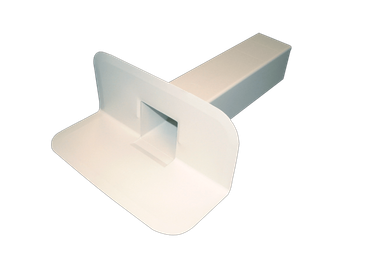 Bocchetta angolare PVC - sez. quadrata
