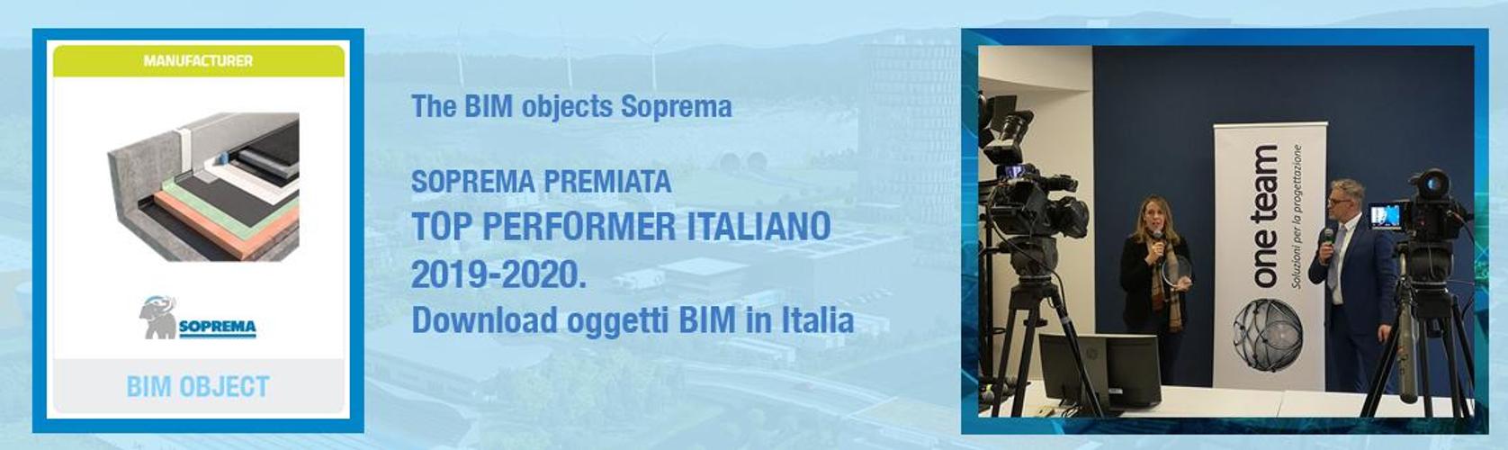 Soprema premiata al Best Performers 2020 BIM4MFG Awards